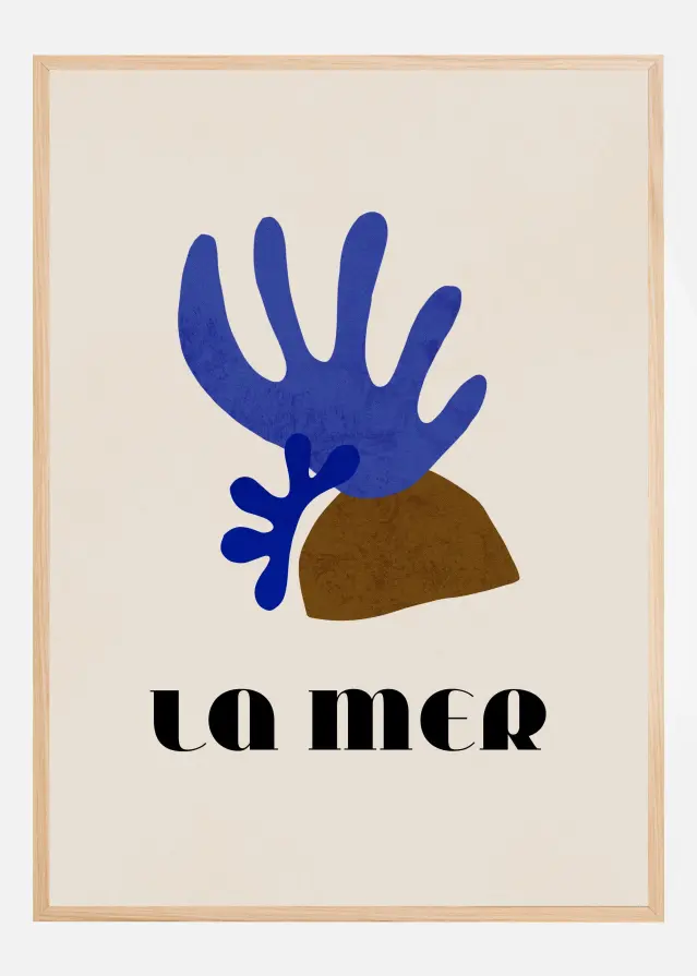 Bildverkstad La Mer Abstract Ocean No. 01 Poster