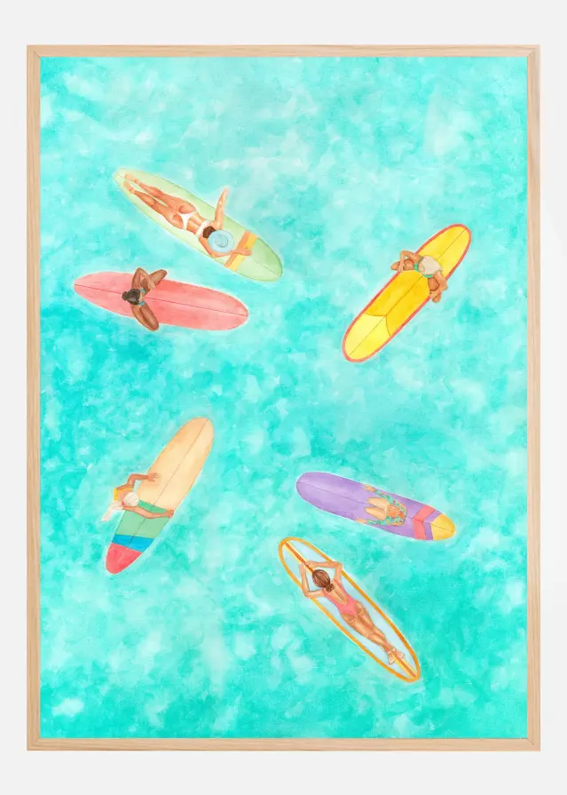 Bildverkstad Friendships a Waves Poster