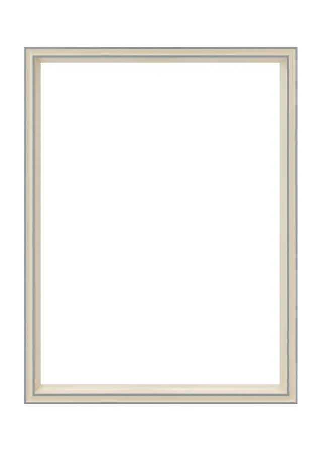 Jämtlands Ramfabrik Rahmen Riga Acrylglas Stone White / Bluish Grey 29.7x42 cm (A3)