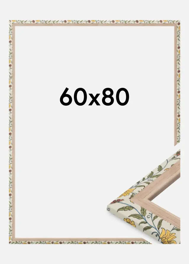 Jämtlands Ramfabrik Rahmen Arco Acrylglas Blumig Eiche 60x80 cm