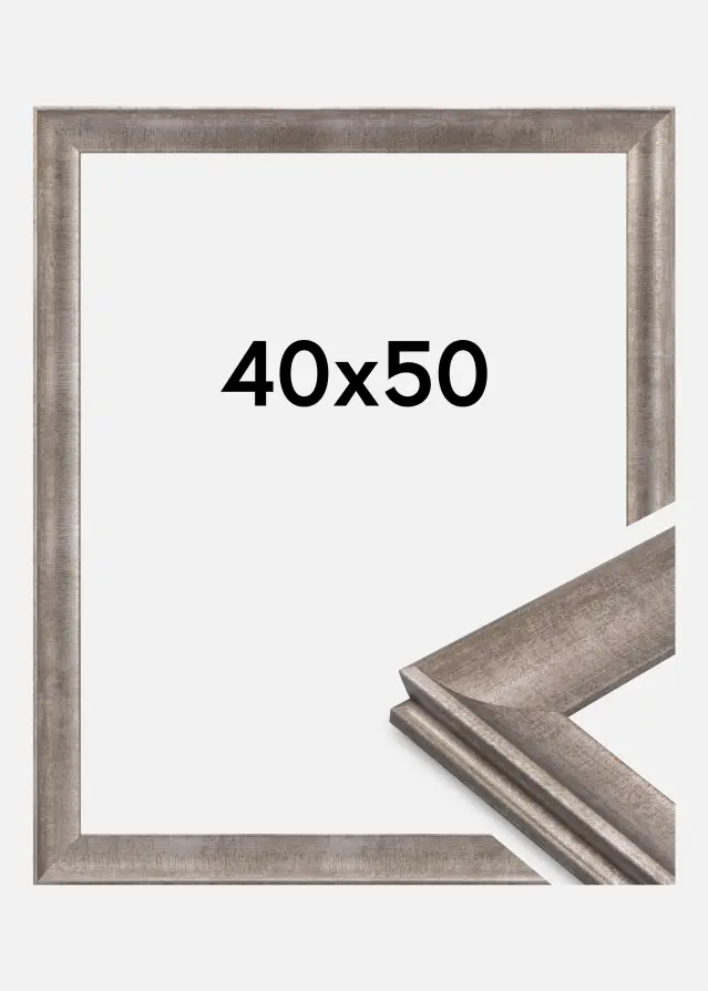 Jämtlands Ramfabrik Rahmen Conca Acrylglas Silber 40x50 cm