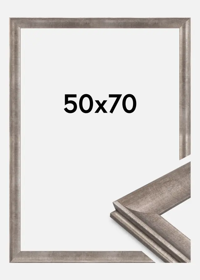 Jämtlands Ramfabrik Rahmen Conca Acrylglas Silber 50x70 cm