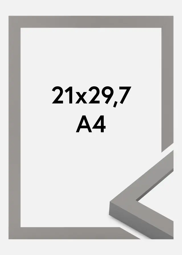 Jämtlands Ramfabrik Rahmen Selection Acrylglas Grey 21x29.7 cm (A4)