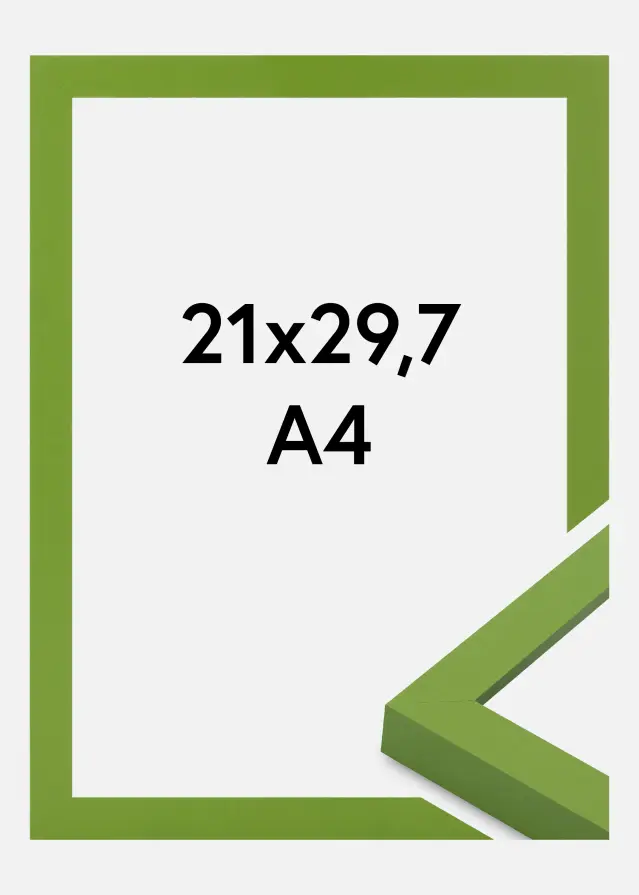 Jämtlands Ramfabrik Rahmen Selection Acrylglas Lime Green 21x29.7 cm (A4)