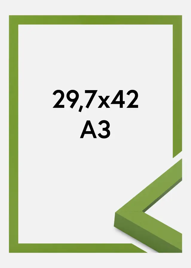 Jämtlands Ramfabrik Rahmen Selection Acrylglas Lime Green 29.7x42 cm (A3)