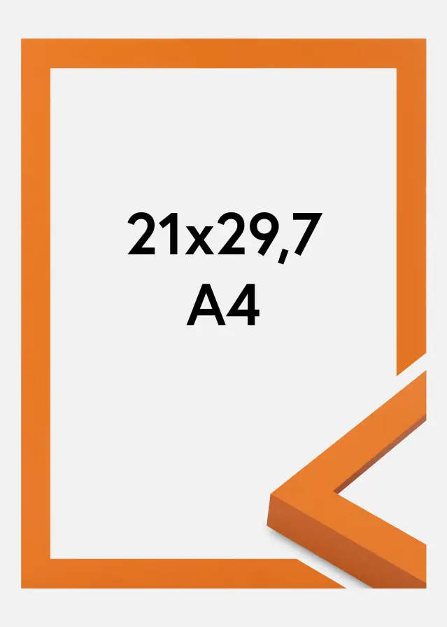 Jämtlands Ramfabrik Rahmen Selection Acrylglas Orange 21x29.7 cm (A4)