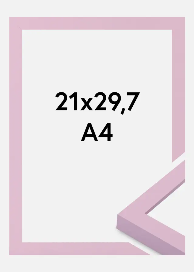 Jämtlands Ramfabrik Rahmen Selection Acrylglas Pink 21x29.7 cm (A4)