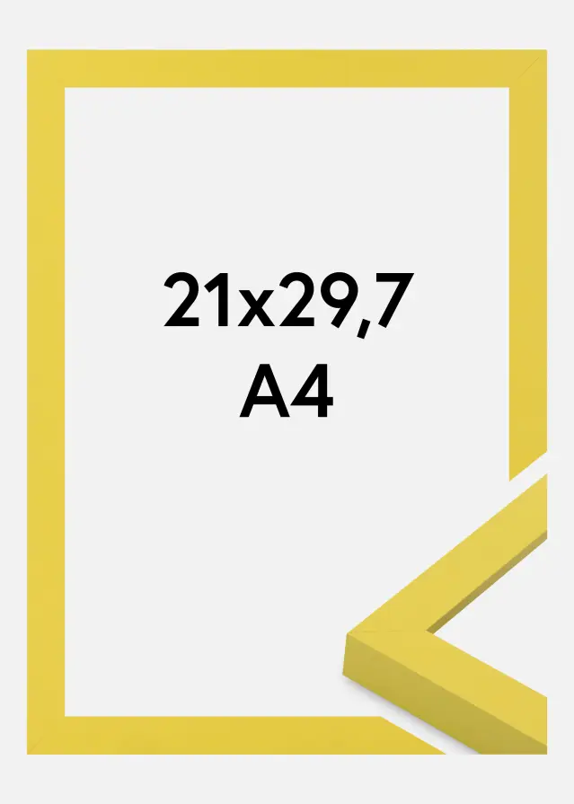 Jämtlands Ramfabrik Rahmen Selection Acrylglas Yellow 21x29.7 cm (A4)