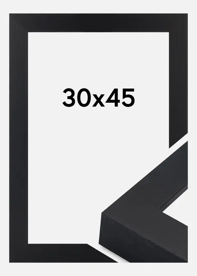 Jämtlands Ramfabrik Rahmen Wells Acrylglas Schwarz 30x45 cm