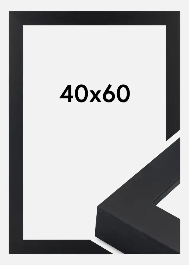Jämtlands Ramfabrik Rahmen Wells Acrylglas Schwarz 40x60 cm