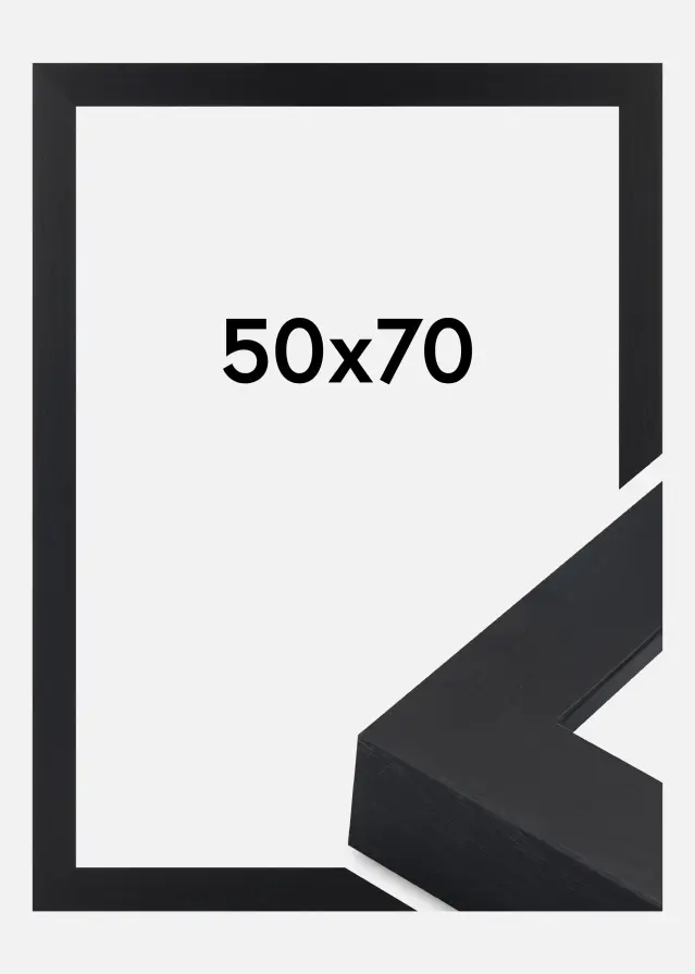 Jämtlands Ramfabrik Rahmen Wells Acrylglas Schwarz 50x70 cm