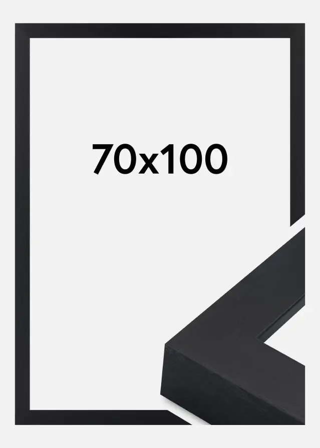 Jämtlands Ramfabrik Rahmen Wells Acrylglas Schwarz 70x100 cm
