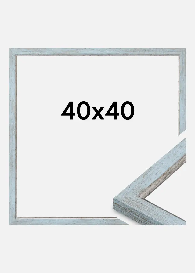 Jämtlands Ramfabrik Rahmen Whitby Acrylglas Blau 40x40 cm
