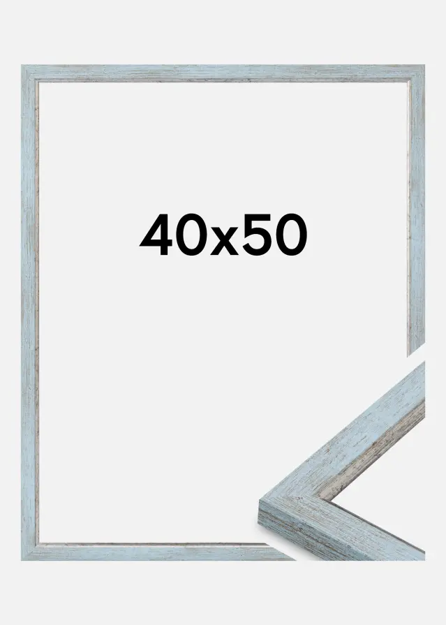 Jämtlands Ramfabrik Rahmen Whitby Acrylglas Blau 40x50 cm