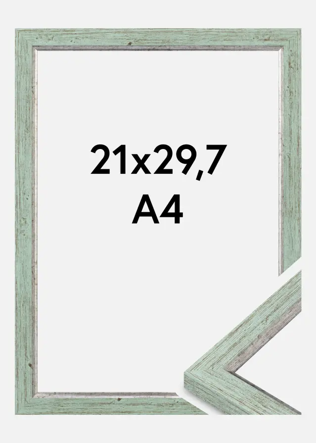 Jämtlands Ramfabrik Rahmen Whitby Acrylglas Grün 21x29,7 cm (A4)