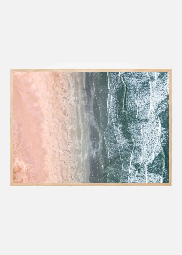 Bildverkstad Pink and blue coastal Poster