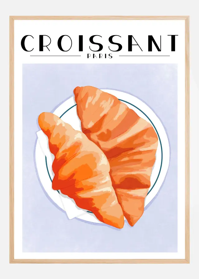 Bildverkstad Croissant - Paris Poster