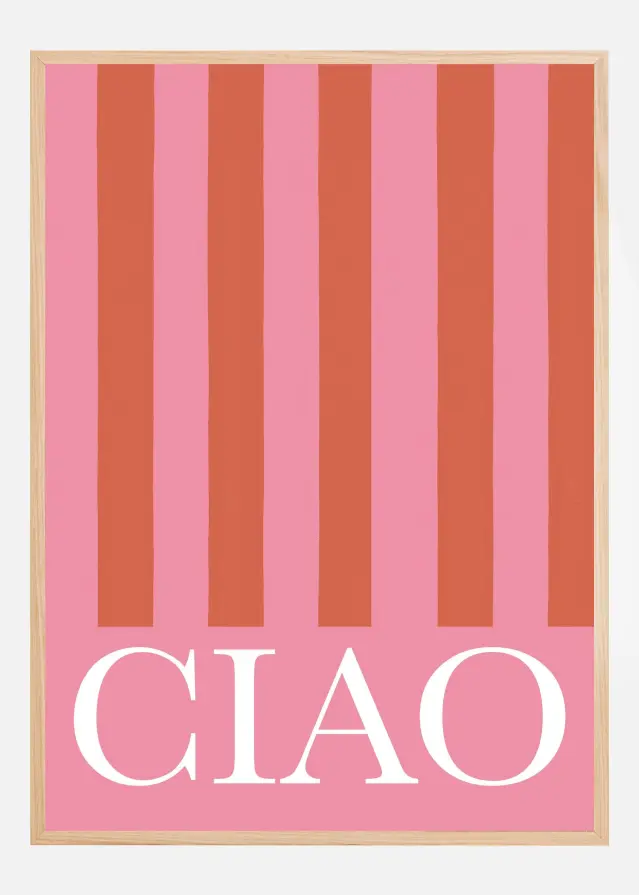 Bildverkstad Ciao Stripes Poster