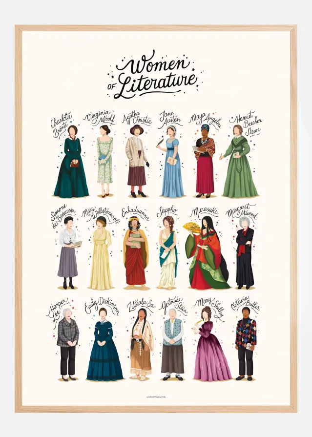 Bildverkstad Women of Literature Poster