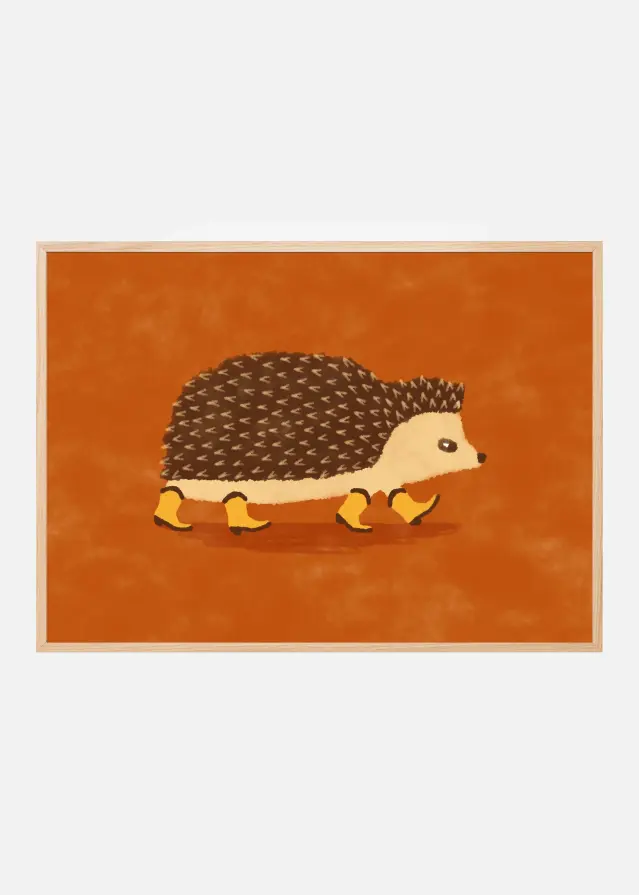 Bildverkstad Sonny the Hedgehog Running In Cowboy Boots Poster
