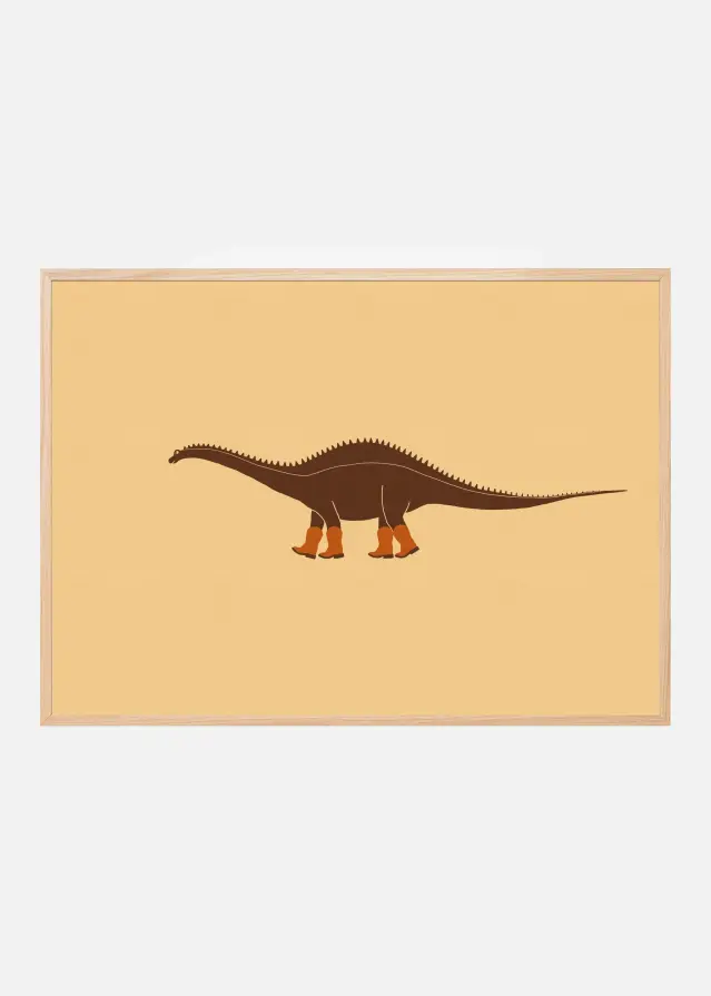 Bildverkstad Rebbachisaurus Reba the Cowgirl Dinosaur Texture Poster