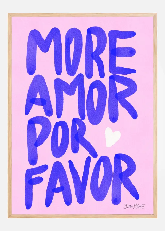 Bildverkstad More Amor Por Favor Poster