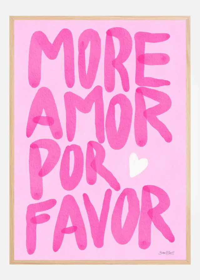 Bildverkstad More Amor Por Favor Poster