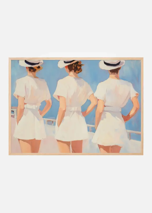 Bildverkstad Retro Three Sailors Poster