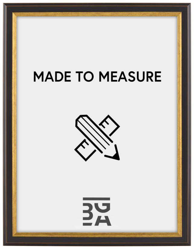 Ramverkstad Rahmen Nyhyttan Braun / Gold - Größe nach Wunsch