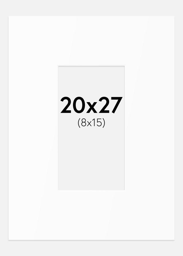 Artlink Passepartout Weiß Standard (weißer Kern) 20x27 cm (8x15)