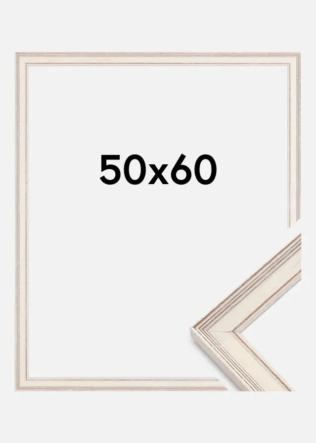 Galleri 1 Rahmen Shabby Chic Acrylglas Weiß 50x60 cm