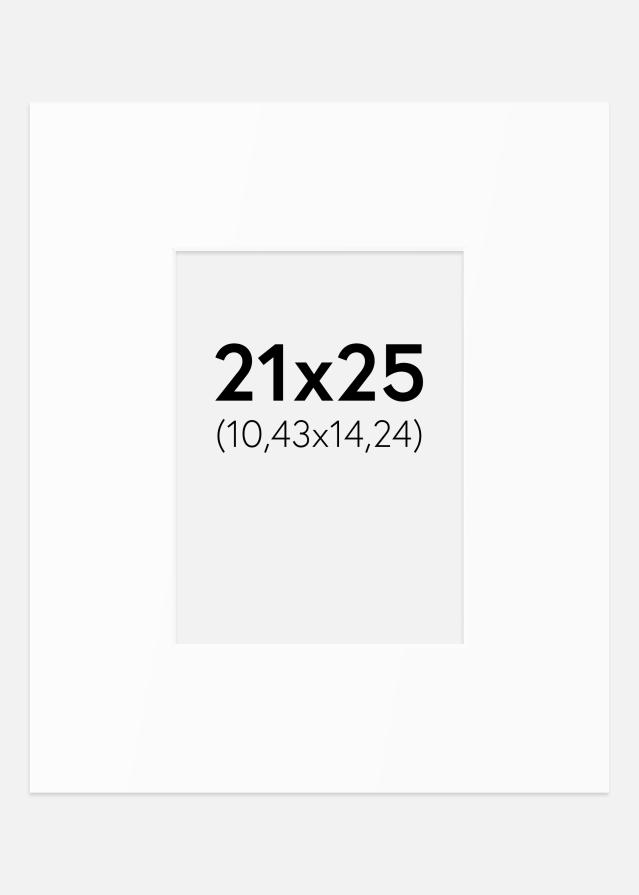 Artlink Passepartout Weiß Standard (weißer Kern) 21x25 cm (10,43x14,24)