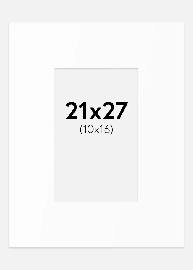 Artlink Passepartout Weiß Standard (weißer Kern) 21x27 cm (10x16)