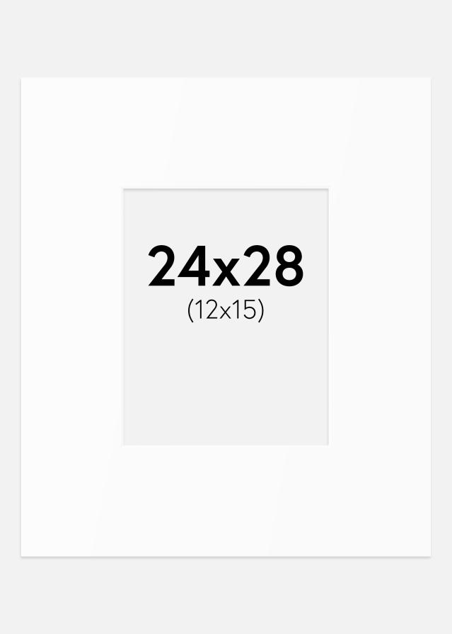 Artlink Passepartout Weiß Standard (weißer Kern) 24x28 cm (12x15)