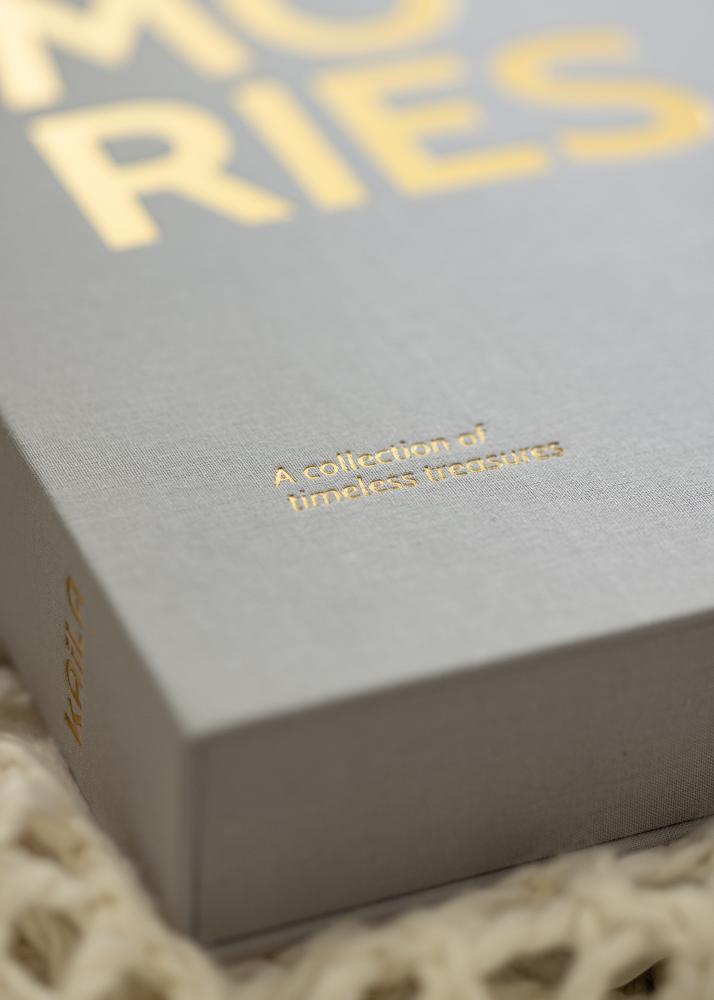 KAILA KAILA MEMORIES Grey XL - Coffee Table Photo Album - 60 Bilder i 11x15 cm