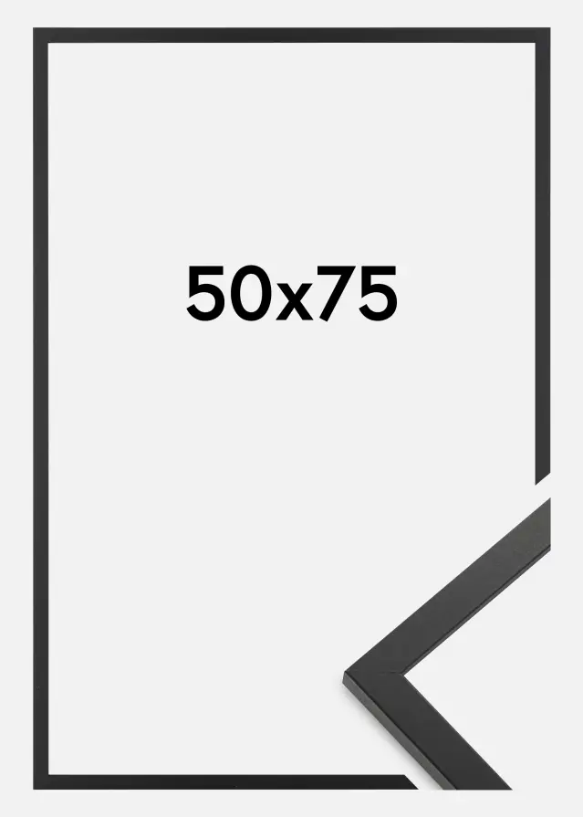Artlink Rahmen Trendy Acrylglas Schwarz 50x75 cm