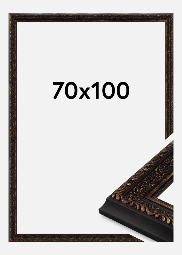 Jämtlands Ramfabrik Rahmen Imperial Acrylglas Gold 70x100 cm