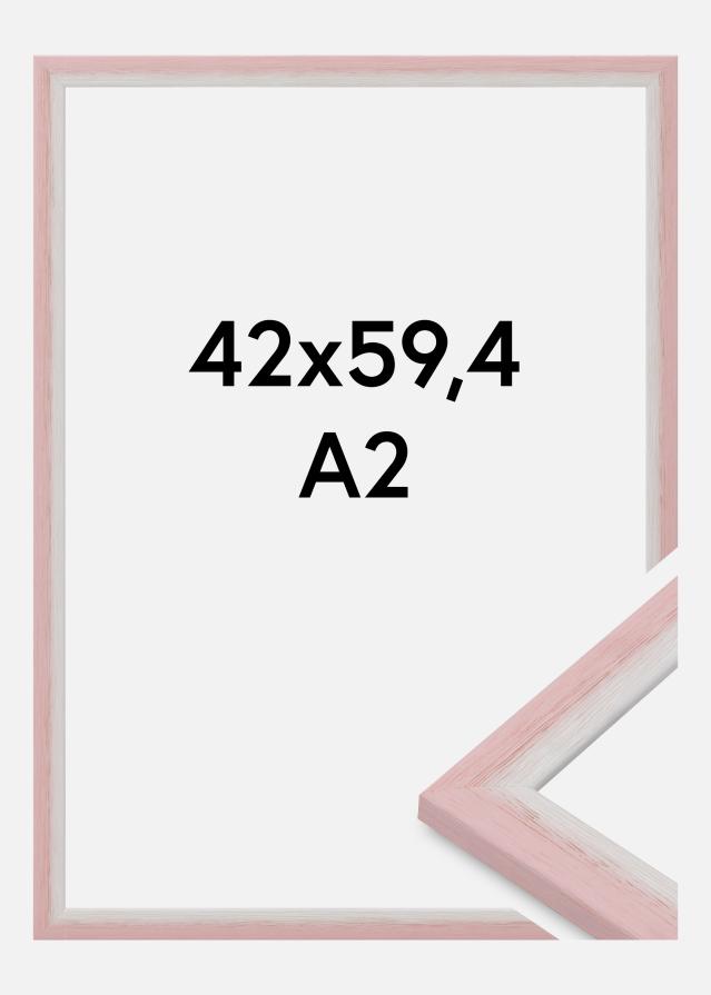 Jämtlands Ramfabrik Rahmen Cornwall Acrylglas Rosa 42x59,4 cm (A2)