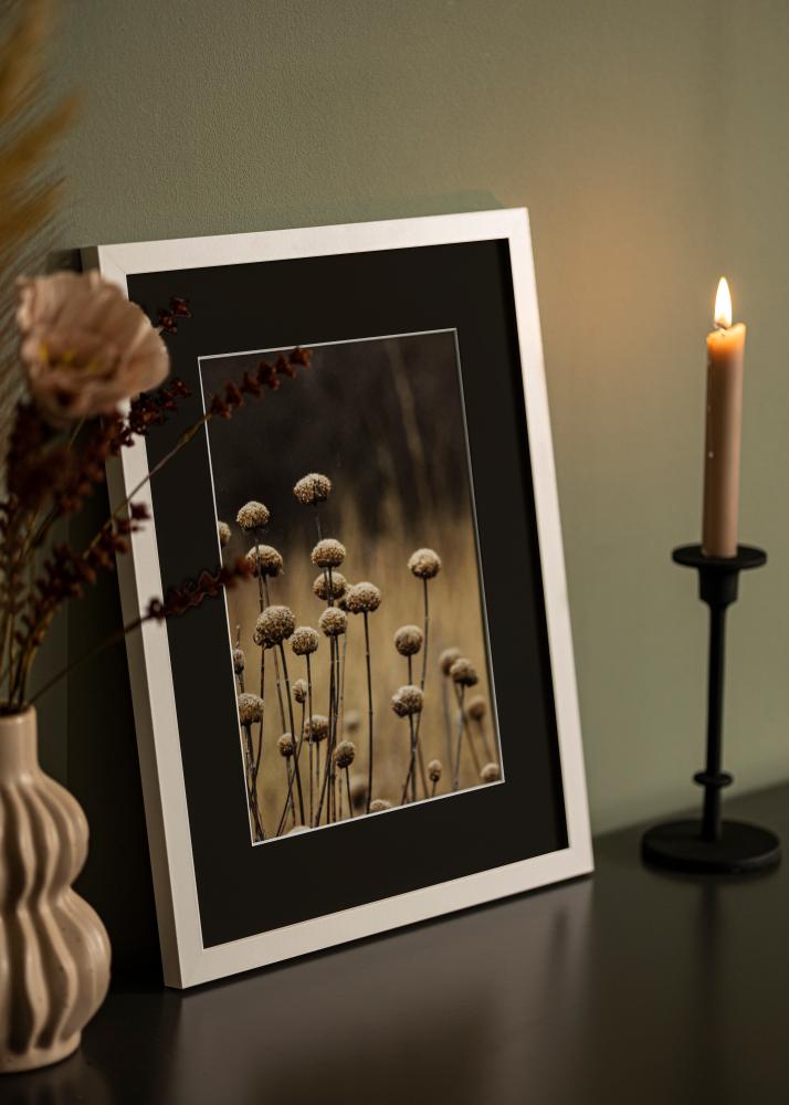 Ram med passepartou Rahmen Selection Weiß 70x70 cm - Passepartout Schwarz 60x60 cm