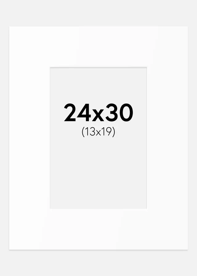 Artlink Passepartout Weiß Standard (weißer Kern) 24x30 cm (13x19)