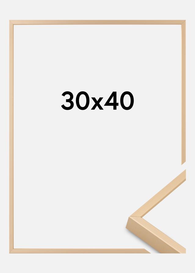 BGA Aluminiumrahmen Acrylglas Messing 30x40 cm