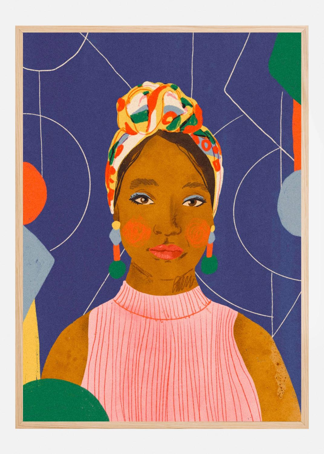 Product Image for Turban beauty Poster (21x29.7 cm (A4))