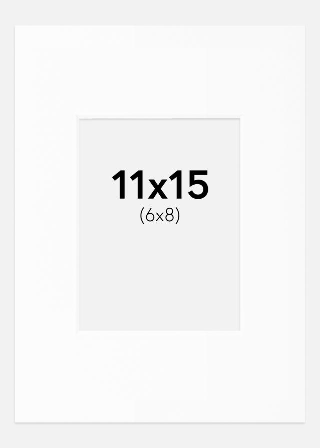 Artlink Passepartout Weiß Standard (weißer Kern) 11x15 cm (6x8)