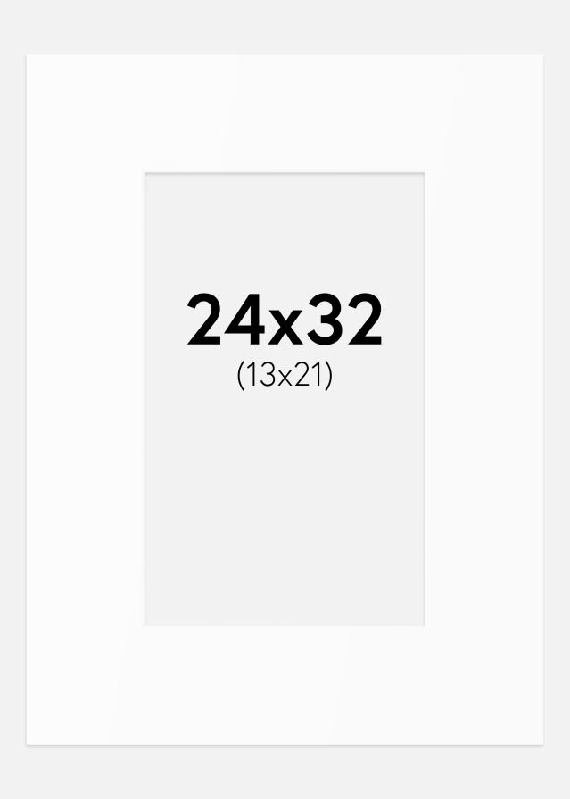 Artlink Passepartout Weiß Standard (weißer Kern) 24x32 cm (13x21)