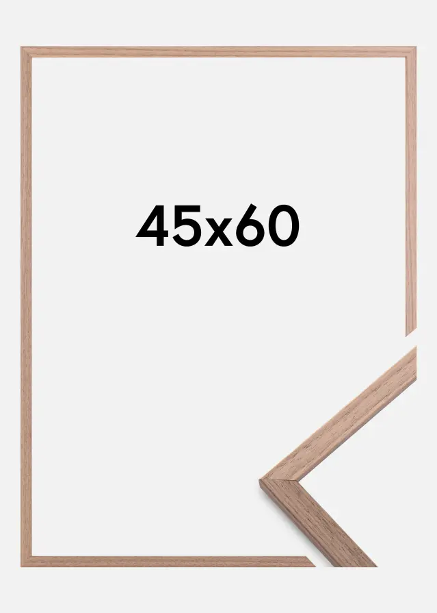 Galleri 1 Rahmen Edsbyn Walnuss Hell 45x60 cm