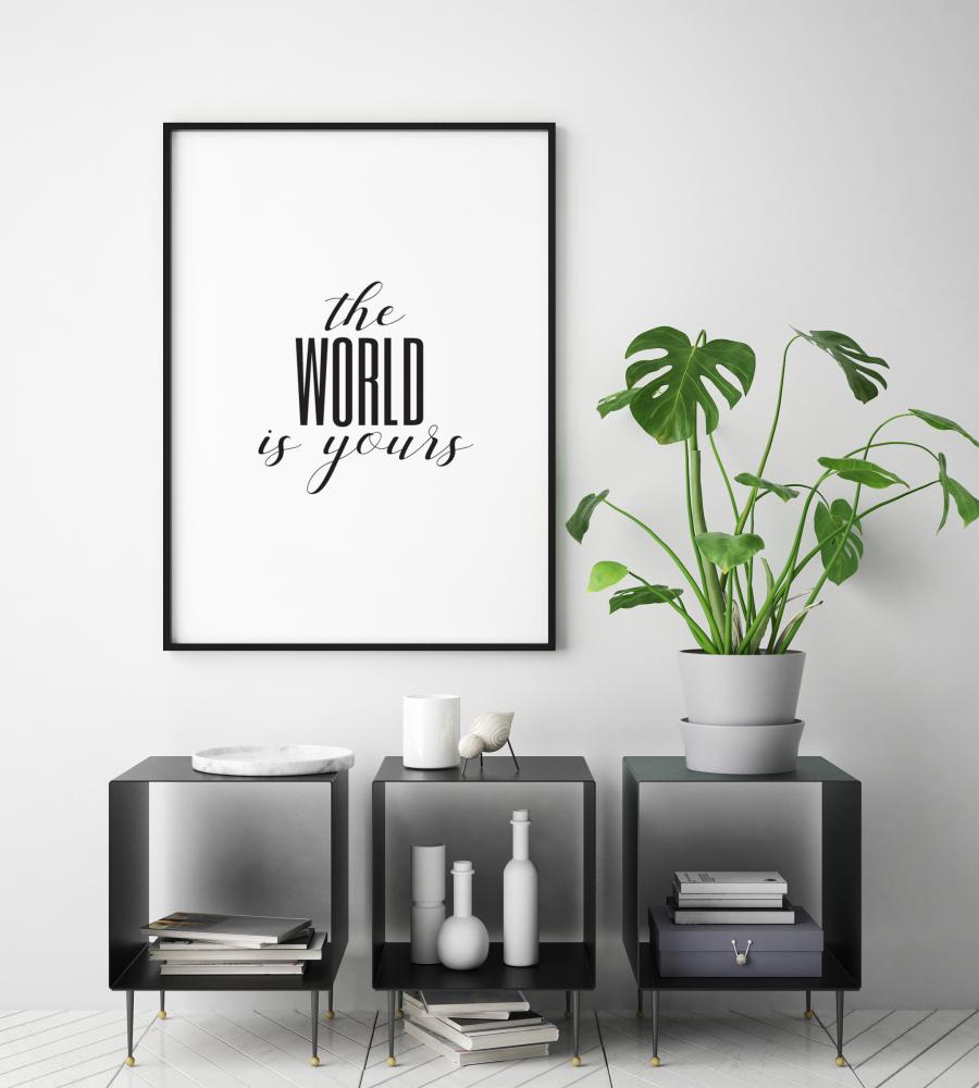 Bildverkstad The world is yours Poster