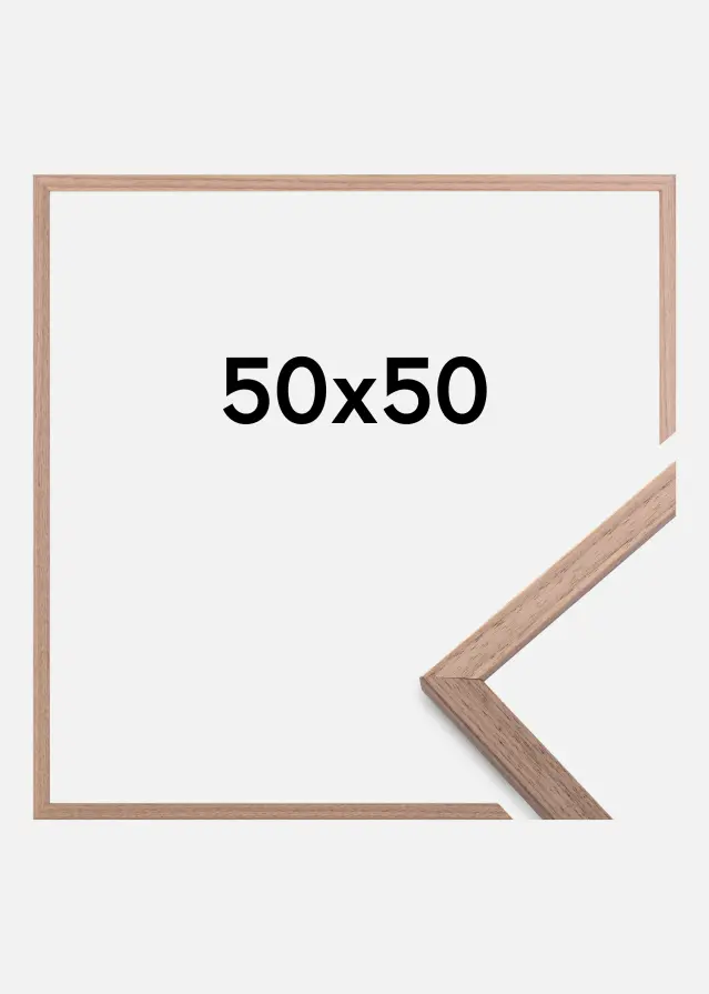 Galleri 1 Rahmen Edsbyn Walnuss Hell 50x50 cm