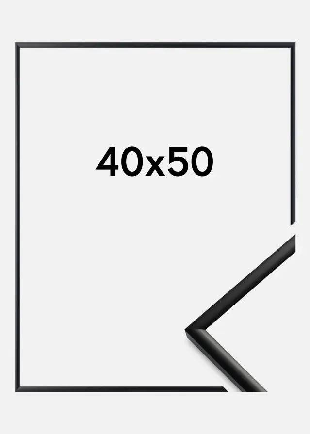 BGA Rahmen New Lifestyle Acrylglas Matt Schwarz 40x50 cm