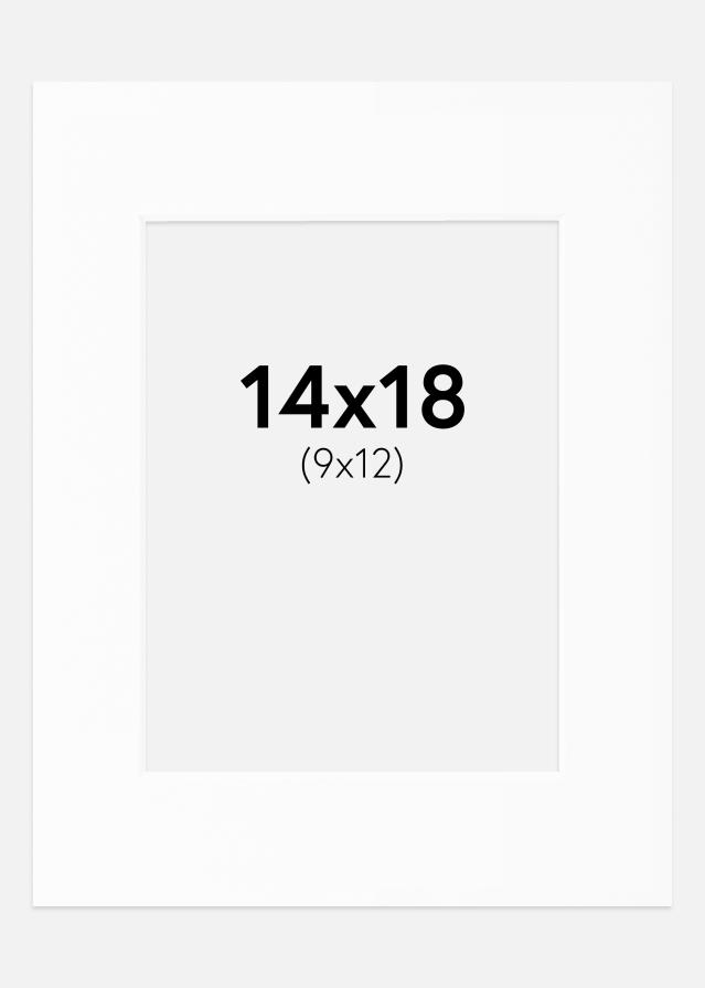 Artlink Passepartout Weiß Standard (weißer Kern) 14x18 cm (9x12)