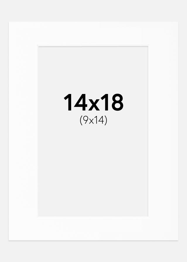 Artlink Passepartout Weiß Standard (weißer Kern) 14x18 cm (9x14)